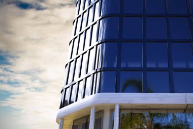 dijital olarak oluşturulan görüntü 3d ofis binaları