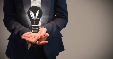 İş kadını orta bölüm 