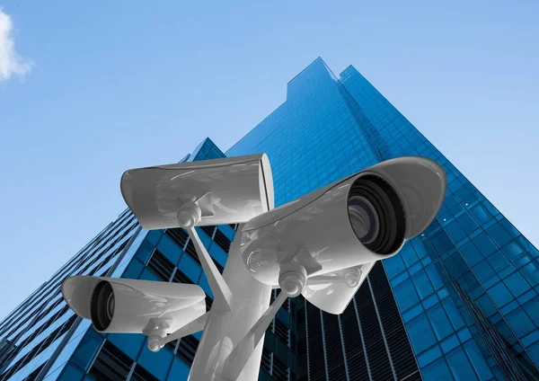 CCTV edifício de controle — Fotografia de Stock