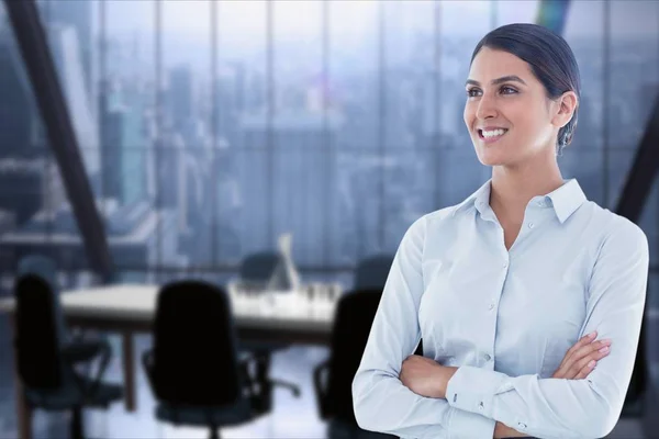 Geschäftsfrau im Büro — Stockfoto