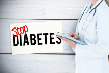 tablet bilgisayar önleme ileti arka planı tutan doktor 