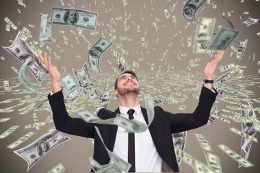 İşadamı düşen para ile