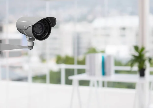 CCTV camera in Bureau tegen intreepupil gebouwen — Stockfoto