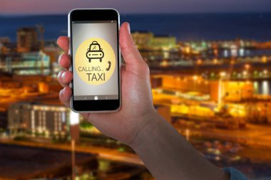 akıllı telefon tutarak el Resim kırpılmış