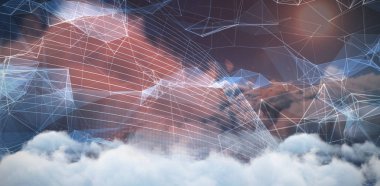 siyah arka plan ile tonları doğa üzerinde güneşin pastoral görünümü karşı