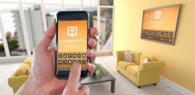 cep telefonu kullaranarak kırpılmış el