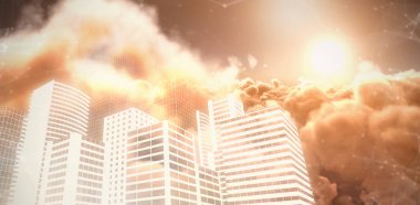 binaların dijital olarak oluşturulan görüntü