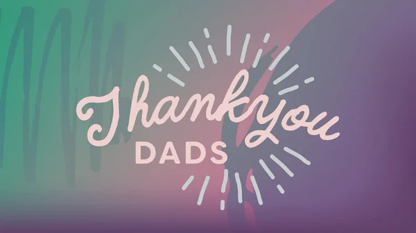 Carte de voeux avec message de fête des pères — Image vectorielle
