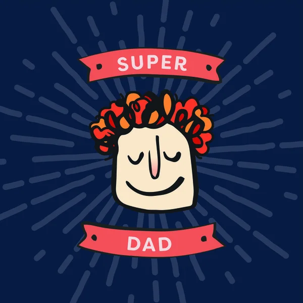 Wektor zestaw ikon z życzeniami dzień ojców — Wektor stockowy