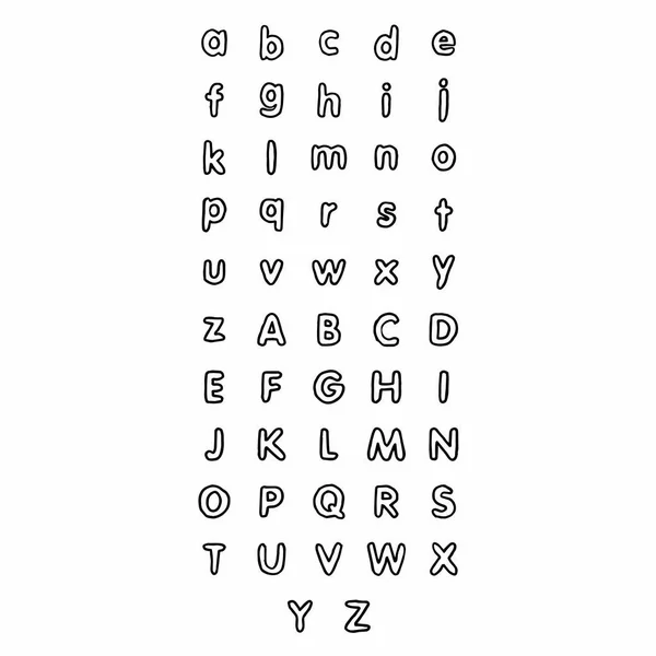 Vector alphabet set — Stock Vector