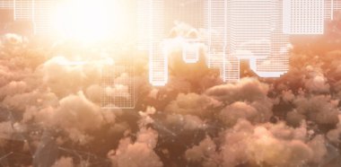 Dijital şehir bileşik görüntü