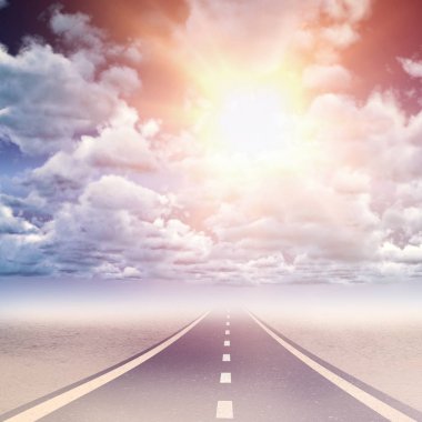 Mavi Gökyüzü bulutlu görünümünü