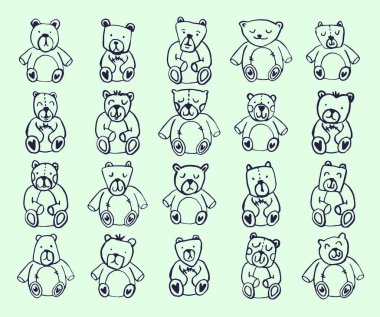 oyuncak ayıların Icon set