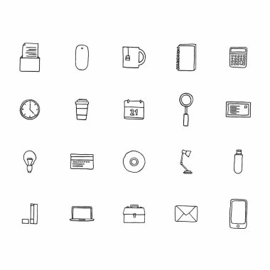 Office vektör simgeler kümesi