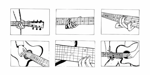 Artiste jouant de l'instrument de musique — Image vectorielle