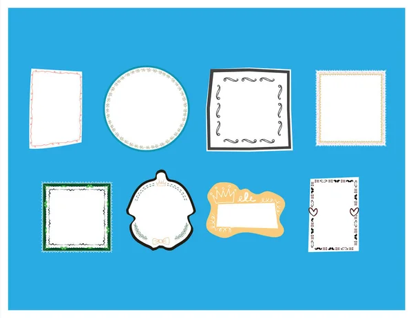 Ensemble d'icônes vectorielles de différentes images — Image vectorielle