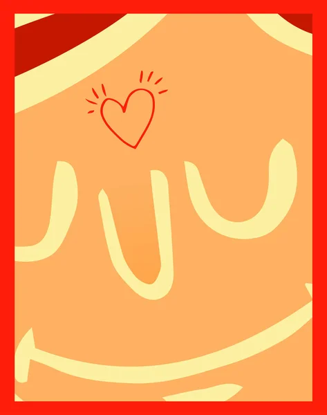 Дизайн серця на вітальній листівці — стоковий вектор