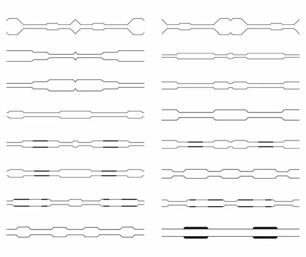 Conjunto de líneas de icono vectorial — Archivo Imágenes Vectoriales