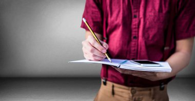 Üniversite öğrencisi orta bölüm