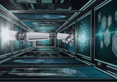 3d robot el tıbbi arabirimleri ile etkileşim