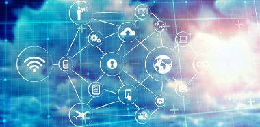 Akıllı telefon apps simgelerin bileşik 3d görüntü