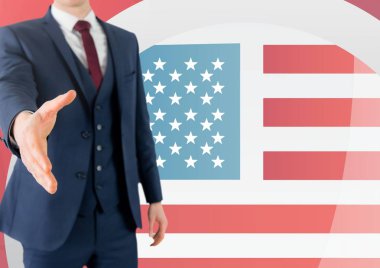 iş adamı el sallayarak 