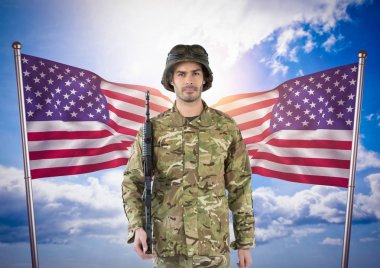 Askeri bir'ın elinde 