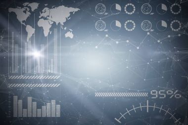 Bileşik 3d görüntü yıldızlar arasında takımyıldızı