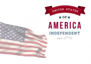 Bağımsızlık günü Amerikan bayrağı