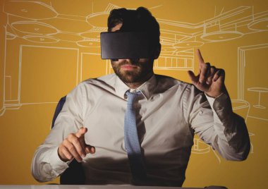 Sanal gerçeklik kulaklık Danışma, işadamı 