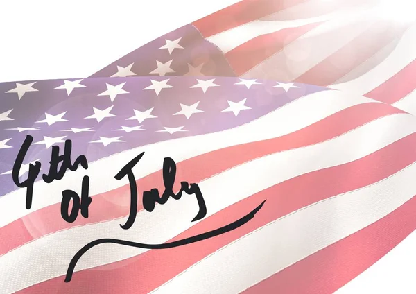 Grey fourth of July graphic — Stock Photo, Image