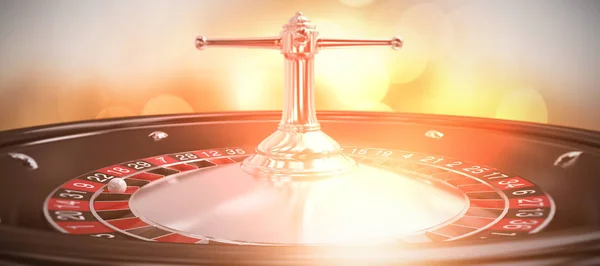 Image composite du gros plan de la roue de roulette 3d — Photo
