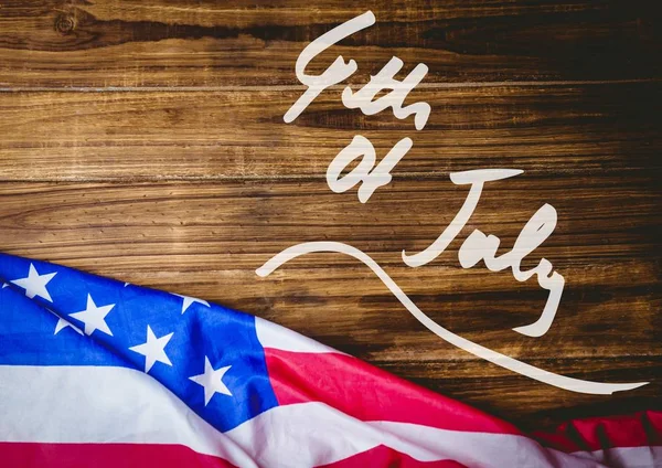 White fourth of July graphic — Stock Photo, Image