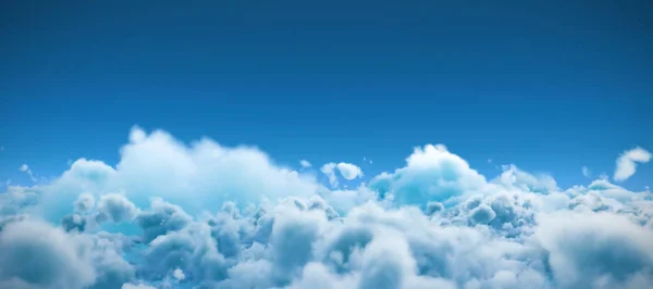Idilli kilátás cloudscape elleni ég — Stock Fotó