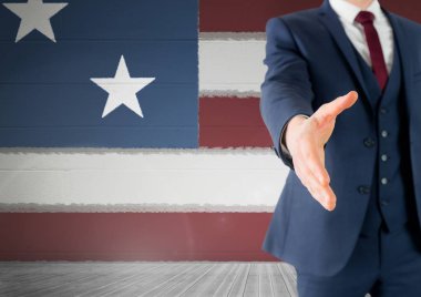 Elini sallayarak iş adamı