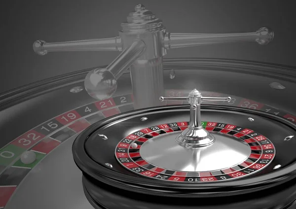 3d roulette machine perspective — 图库照片