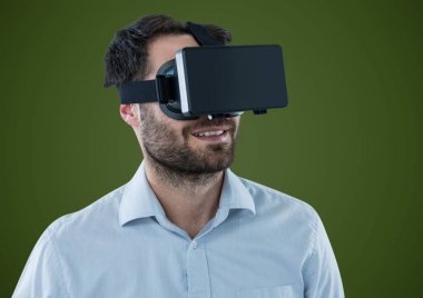 Sanal gerçeklik kulaklık erkekte 