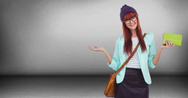 Üniversite öğrencisi bir çanta 