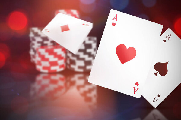 Ace of hearts 3D card