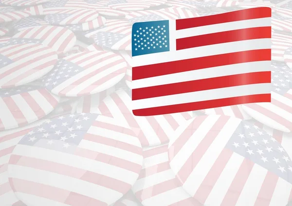 アメリカの国旗の 3 d 合成画像 — ストック写真