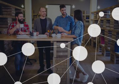 Kahve Dükkanı arka plan karşı bağlı simgesi