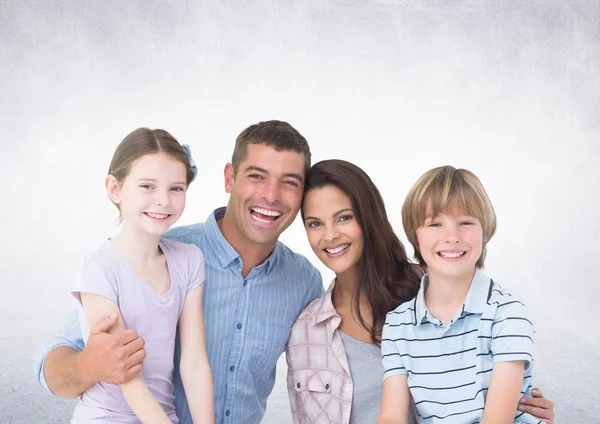 Šťastné rodiny postavení — Stock fotografie