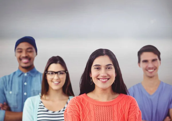 Gruppen av multinasjonale personer – stockfoto