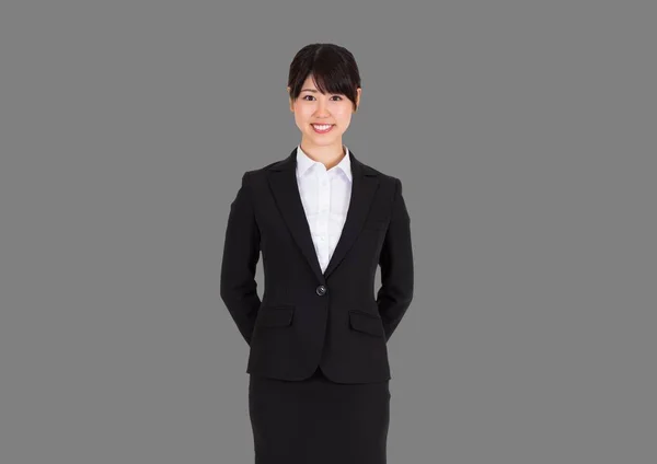 Smiling businesswoman standing — Stock Photo, Image