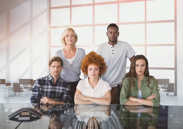 Business people looking  angry — Stock Photo, Image