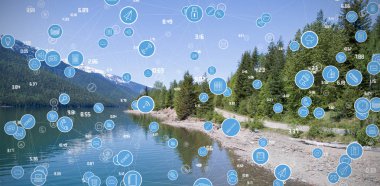 bilgisayar simgeleri ağaçlar karşı