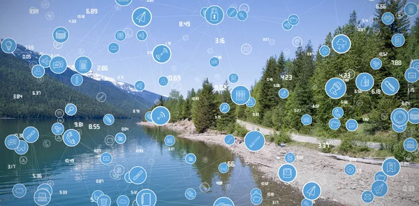 bilgisayar simgeleri ağaçlar karşı