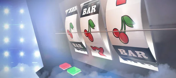 Slot machine che colpisce jackpot — Foto Stock