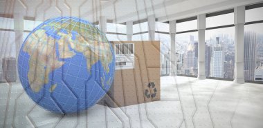 Planet Earth ölçütü kutusunda mavi çizgiler 