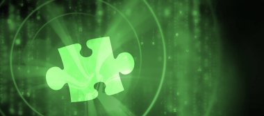 Eksik parça matris arka plan üzerinde